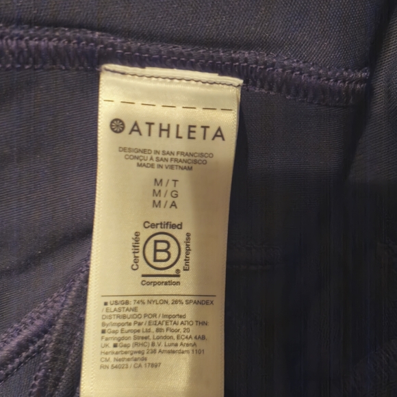 Athleta Delancy Skyline tight/leggings Navy- Med Tall - Picture 5 of 7